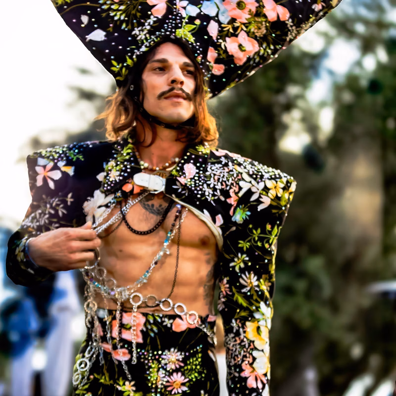 Floral Couture Statement Look