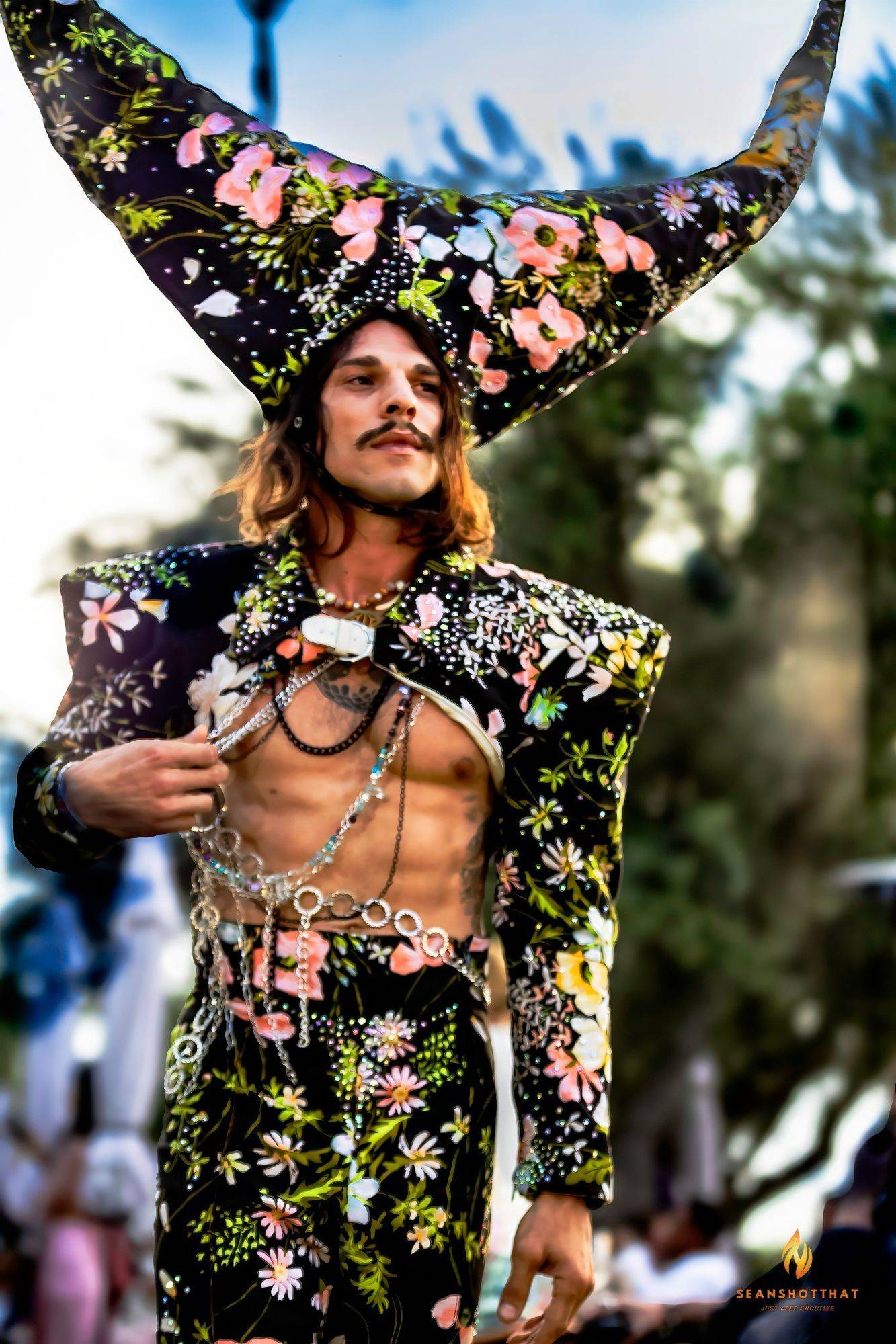 Floral couture fashion statement look photographed by SeanShotThat