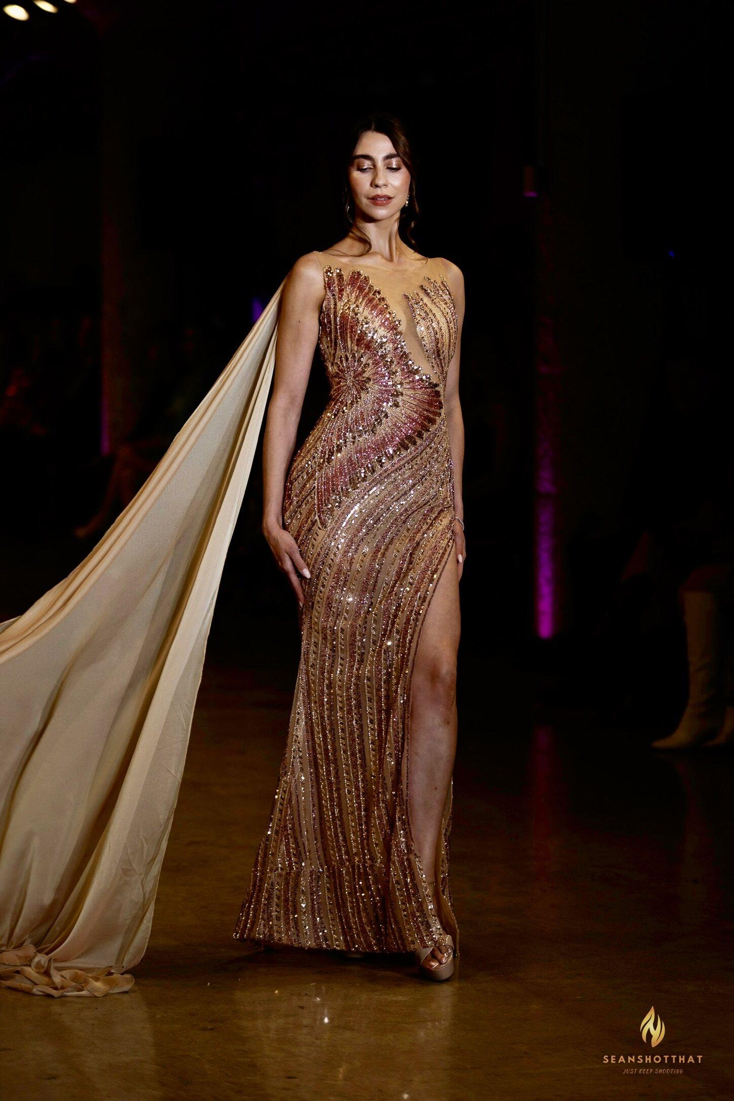 Champagne cape line from LA Fashion Week / Art Hearts Fashion