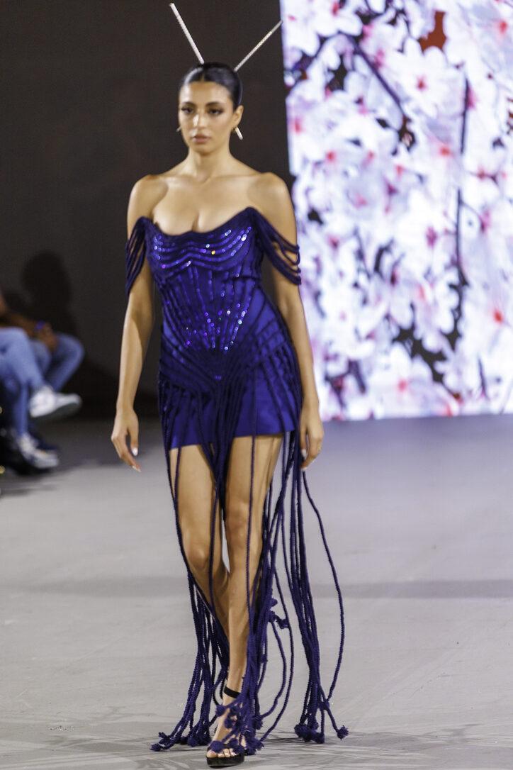 Multi-color runway moment from LA Fashion Week / The Bureau