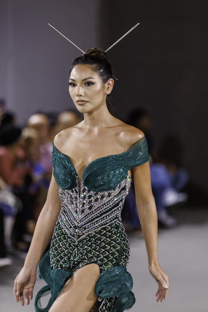 Nude illusion gown from LA Fashion Week / The Bureau