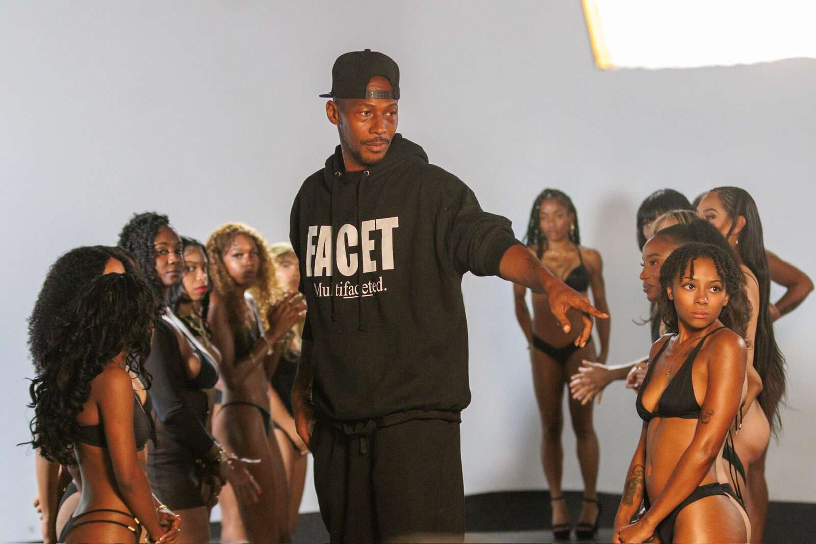 Facet runway look