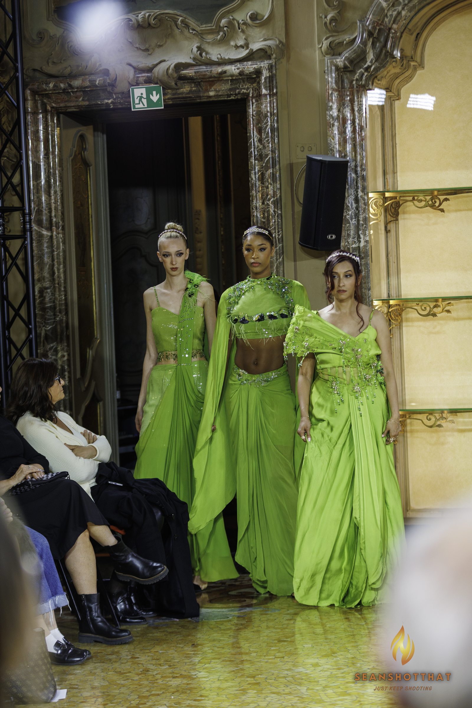 Collection Entrance at Milan Fashion Week