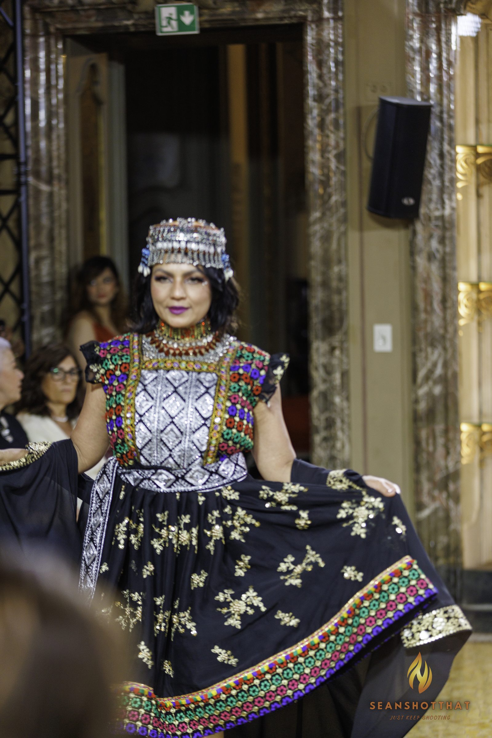 Embroidered Statement at Milan Fashion Week