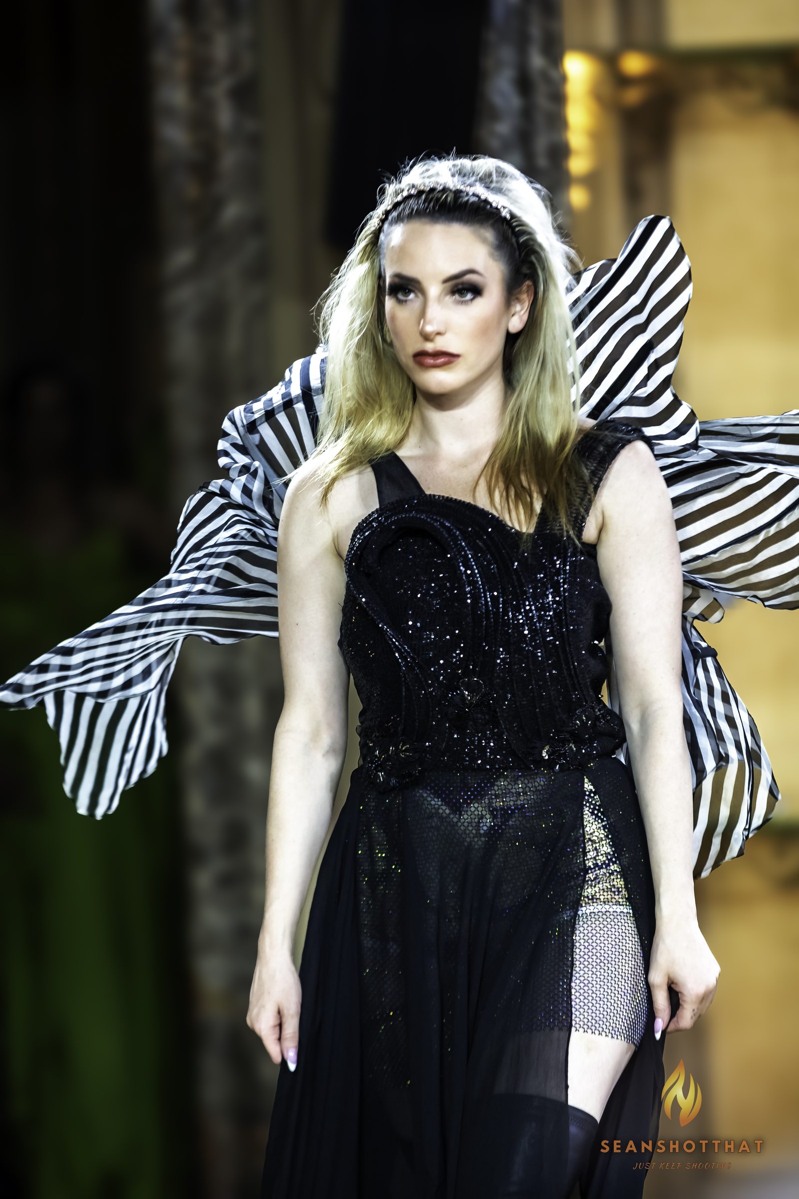 Milan Fashion Week runway photography by SeanShotThat at Palazzo Visconti di Modrone