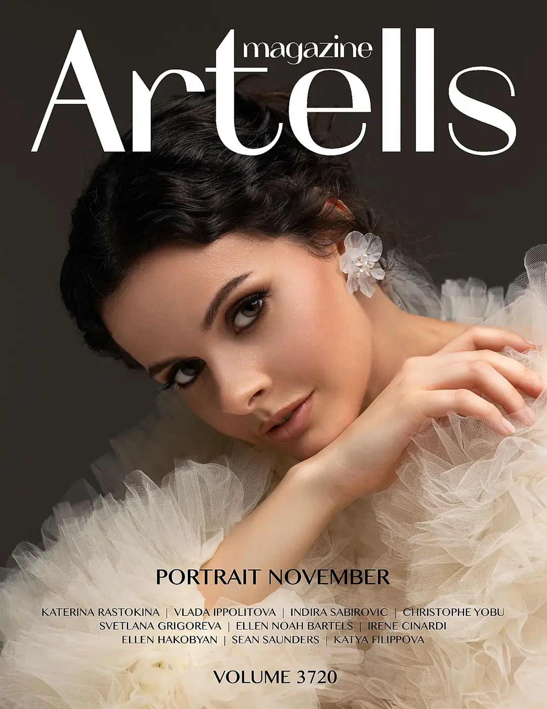 Artells Magazine Portrait November Volume 3720 cover listing Sean Saunders