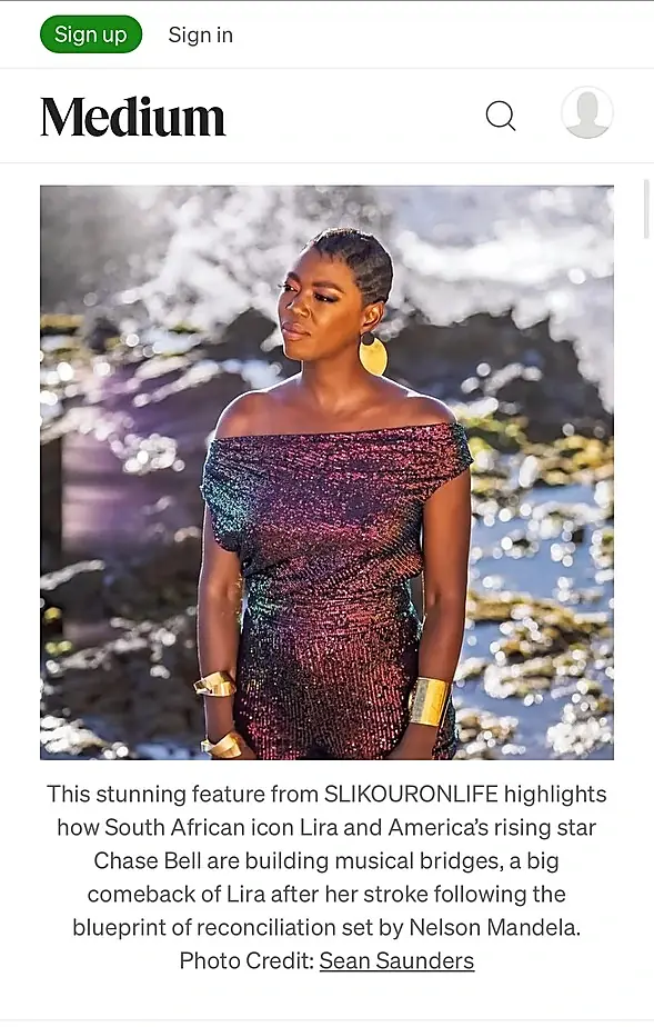 Medium editorial page with Photo Credit Sean Saunders