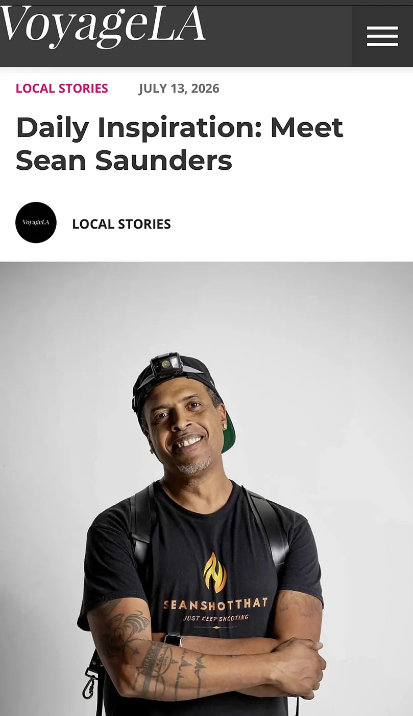 VoyageLA Daily Inspiration Meet Sean Saunders profile page