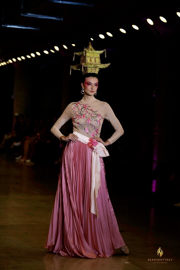 Crown and Rose Skirt at Los Angeles Fashion Week