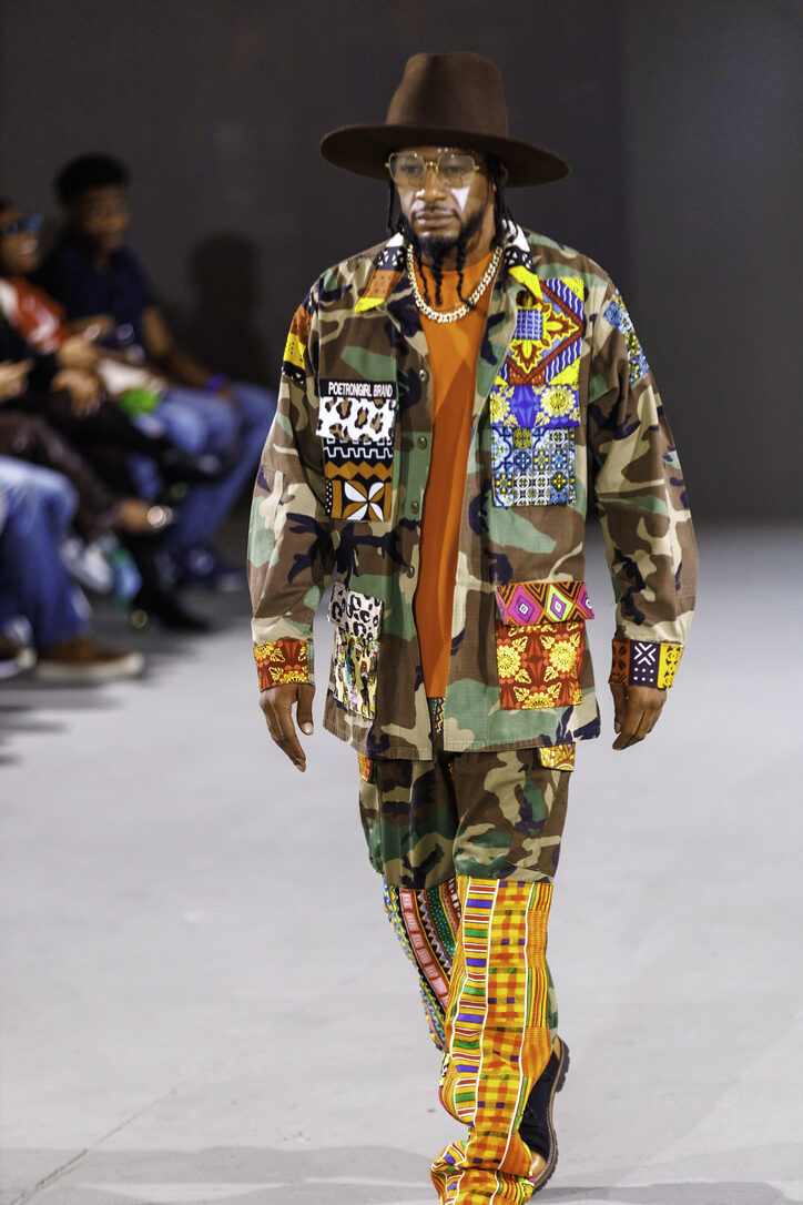 Patchwork Patterned Menswear at Los Angeles Fashion Week